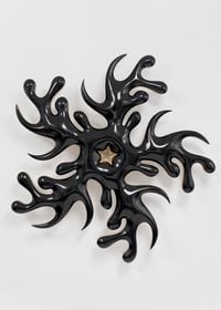 Lot 062819 (nature cult, counterclockwise black) by Donald Moffett contemporary artwork sculpture