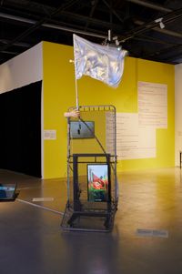 Wind Verification by Guo Cheng contemporary artwork installation, mixed media, moving image