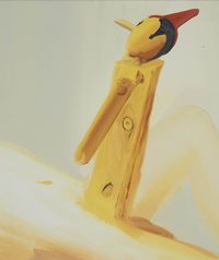 Pinocchio Plank by Tala Madani contemporary artwork painting