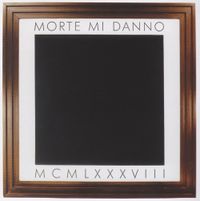 Morte mi Danno by Gerhard Merz contemporary artwork painting