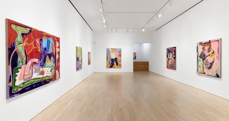 Exhibition view: Sarah Dwyer, Clatter.....Thud, Jane Lombard Gallery, New York (9 September–15 October 2022). Courtesy Jane Lombard Gallery. Photo: Arturo Sanchez.
