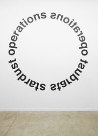 Stardust Operations by Liam Gillick contemporary artwork installation