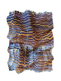 Silk Piece No. 42 by Kenny Nguyen contemporary artwork painting, mixed media, textile