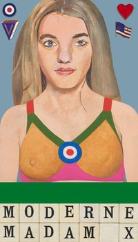 Moderne Madam X by Peter Blake contemporary artwork painting, mixed media