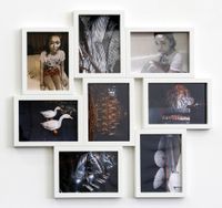 Photo Cluster (white) by Sanjay Theodore contemporary artwork print