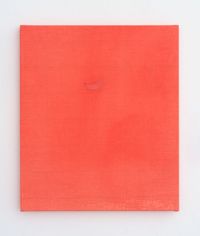 Endnote oblique, pink (orange/red) by Ian Kiaer contemporary artwork painting