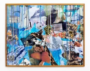 Michael Taylor, September '19 (2019). Framed collage, 80.5 x 100.5 cm. Courtesy Gallery 9, Sydney.