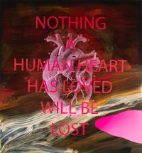 Nothing a human heart (for H.G. Wells) no. 4 by Neil Haddon contemporary artwork painting, mixed media
