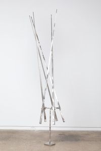 Column of Five Lines with Gimbal II by George Rickey contemporary artwork sculpture