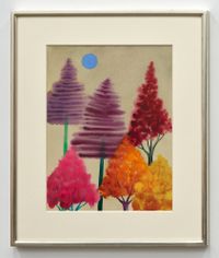 Trees by Nicolas Party contemporary artwork painting, works on paper