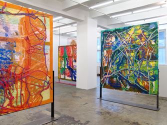 Exhibition view: Dona Nelson, Phigor, Thomas Erben Gallery, New York (3 April–24 May 2014). Courtesy Thomas Erben Gallery.