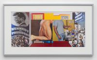 Gutter Collage 18 (Democratic Convention—Wesselmann—ass—painter) by William E. Jones contemporary artwork mixed media