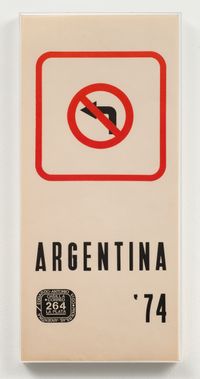 Argentina '74 by Edgardo Antonio Vigo contemporary artwork painting