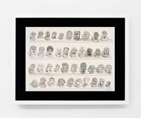 Anonymous Roman Portraits by Huang Hai-Hsin contemporary artwork works on paper, drawing