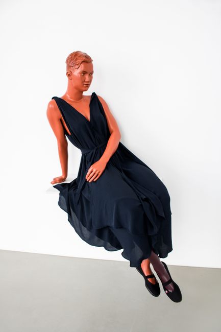 Sitting Mannequin (Greek pottery / Quatre Mouchoirs) by Lucy McKenzie contemporary artwork