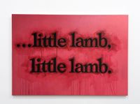 ...little lamb, little lamb (blood) by Ricci Albenda contemporary artwork painting