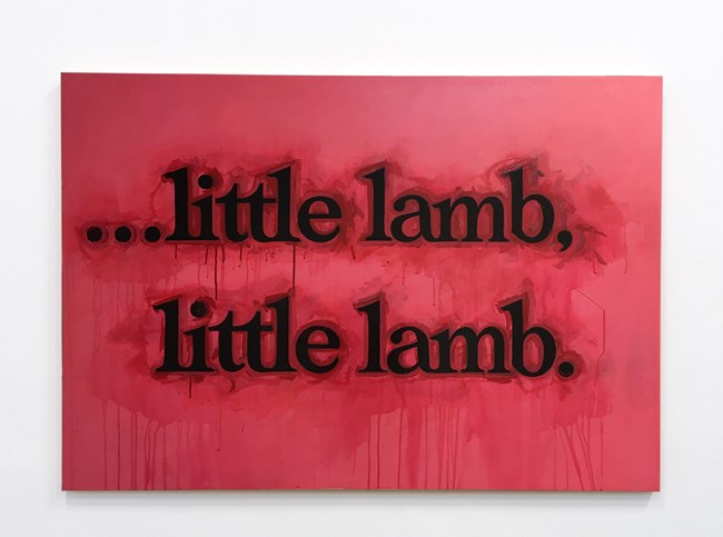 ...little lamb, little lamb (blood) by Ricci Albenda contemporary artwork