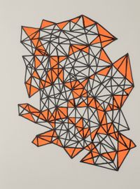 Triangles - Composition (8) by Layla Juma contemporary artwork drawing