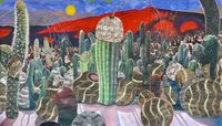 Cactus orgasm by Ndidi Emefiele contemporary artwork works on paper