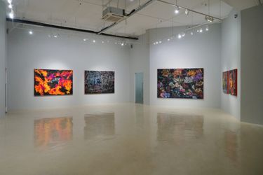 Exhibition view: Thasnai Sethaseree, The Four Elements, Gajah Gallery, Singapore (7 April–24 April 2022). Courtesy Gajah Gallery. 