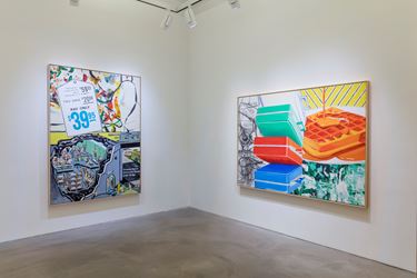 David Salle, Solo Exhibition, 2016, Exhibition view. Courtesy the artist and Lehmann Maupin, Hong Kong.
