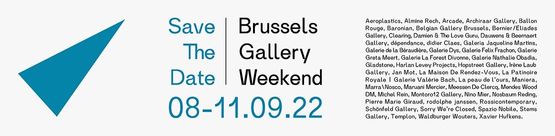 Brussels Gallery Weekend Advert