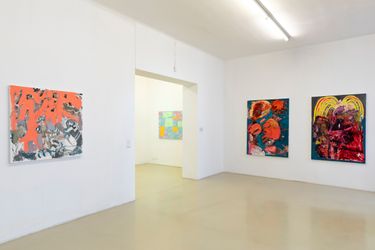 Exhibition view: Group Exhibition, Artist in Residence 2023: Croatia/Hungary/Sri Lanka/Vienna, Krinzinger Schottenfeld, Vienna (2 February–23 March 2024). Courtesy Galerie Krinzinger.