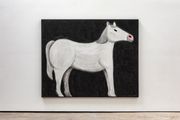 A white horse by Andrew Sim contemporary artwork 1