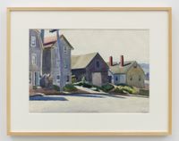 (Gloucester Houses) by Edward Hopper contemporary artwork painting, works on paper, drawing