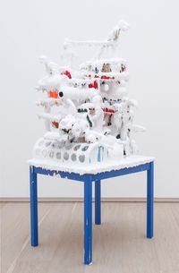 White Discharge (Built-up Objects # 22) by Teppei Kaneuji contemporary artwork sculpture