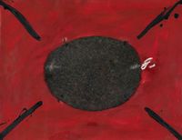 Serie U no és ningú No. 21 by Antoni Tàpies contemporary artwork painting, mixed media