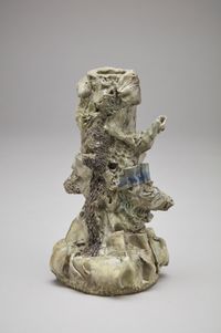 Little grey stack by Nichola Shanley contemporary artwork sculpture, ceramics