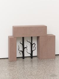Kellerloch (Roter Mainsandstein) by Sophie Nys contemporary artwork sculpture, installation, mixed media