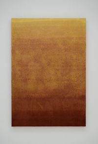 CAVE/yellow earth, red iron oxide by Yoriko Takabatake contemporary artwork painting