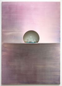 Silver Velvet Monolith by Emily Hartley-Skudder and Hamish Coleman contemporary artwork painting