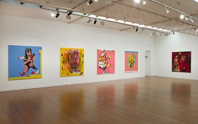 Gareth Sansom, Just Painting, 2015, Exhibition view, Roslyn Oxley9 Gallery, Sydney. Courtesy Roslyn Oxley9 Gallery, Sydney.