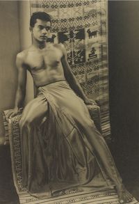 Untitled (Man with Silk Sarong) by Lionel Wendt contemporary artwork photography
