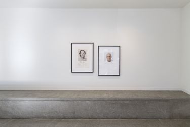 Exhibition view: Billy Apple, Head Height and other self-portraits, Hamish McKay, Wellington (29 May–12 June 2021). Courtesy Hamish McKay, Wellington.