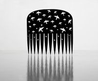 Comb (Black) by Lonnie Hutchinson contemporary artwork sculpture