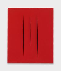 Concetto spaziale, Attese by Lucio Fontana contemporary artwork painting