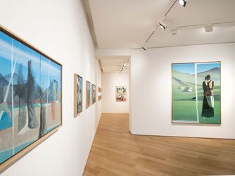 Exhibition view: Marc Desgrandchamps, Le tourment de la ligne d'horizon, Galerie Lelong & Co. Paris, Avenue Matignon, Patis (17 March–7 May 2022). Courtesy Lelong & Co. Paris. 