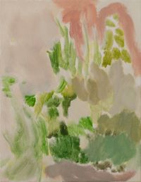 Herb Corner by Rebecca Hasselman contemporary artwork painting, works on paper
