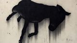 Contemporary art exhibition, Sadik Kwaish Alfraji, Charcoal, Ink and a Donkey at Galerie Tanit, Beyrouth, Lebanon