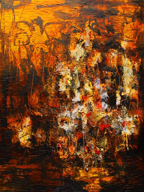 Alas Kobong/The Forest Is Burning by Gatot Pujiarto contemporary artwork