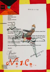 Buckaroo Zebra by Carla Busuttil contemporary artwork works on paper