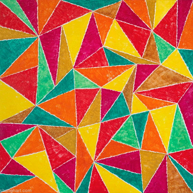 Some Triangles No. 1 by Pu Jie contemporary artwork