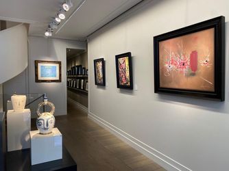 Exhibition view: Group show, Colours of Abstraction, Helene Bailly Gallery, Paris (19 October–25 November 2021). Courtesy Helene Bailly Gallery.