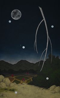 The night sky by Jaeseok Lee contemporary artwork painting