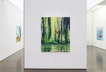 Exhibition view: Bernd Zimmer, The Trees, Galerie Thomas, Munich (27 October–27 January 2024). Courtesy Galerie Thomas.