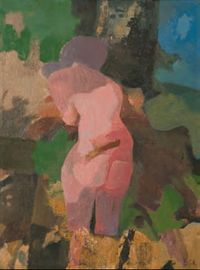 Figure and Landscape Study III by William Brice contemporary artwork painting